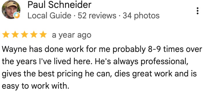Google Review Screenshot