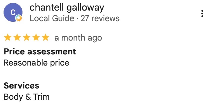 Google Review Screenshot