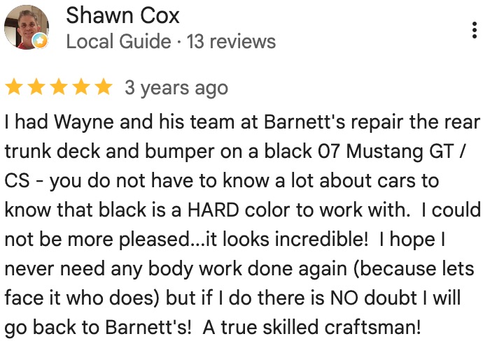 Google Review Screenshot