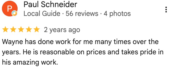 Google Review Screenshot