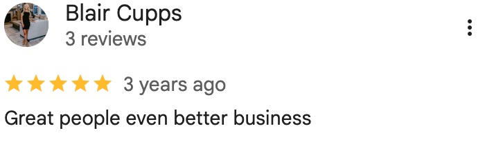 Google Review Screenshot